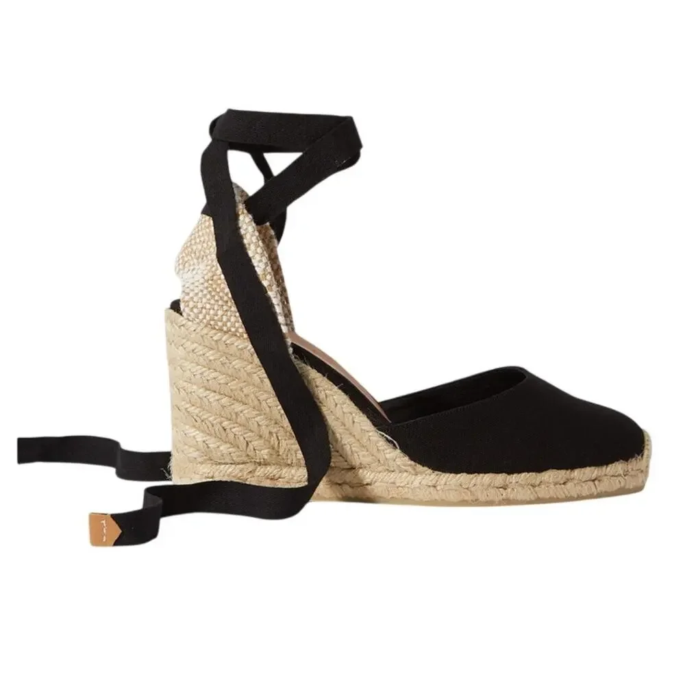 Castaner Canvas Multicolor Carina 80 Espadrille Wedges Size 39 EU / 9 US